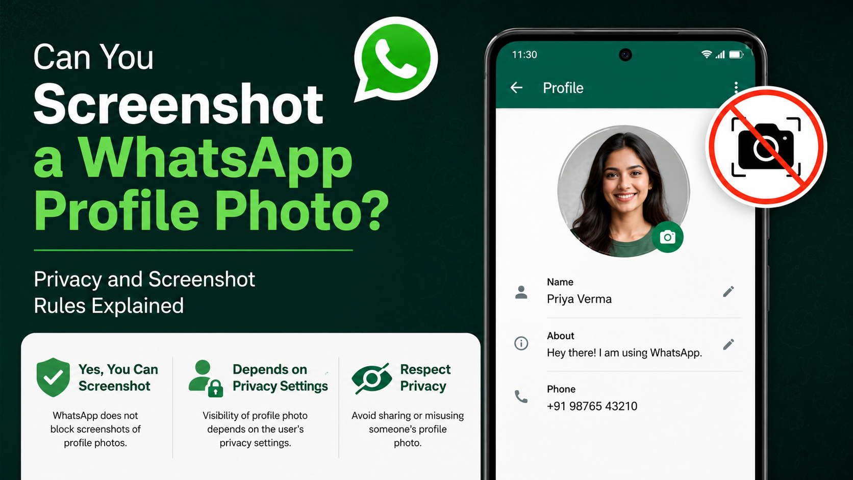 Can You Screenshot a WhatsApp Profile Photo? Privacy and Screenshot Rules Explained