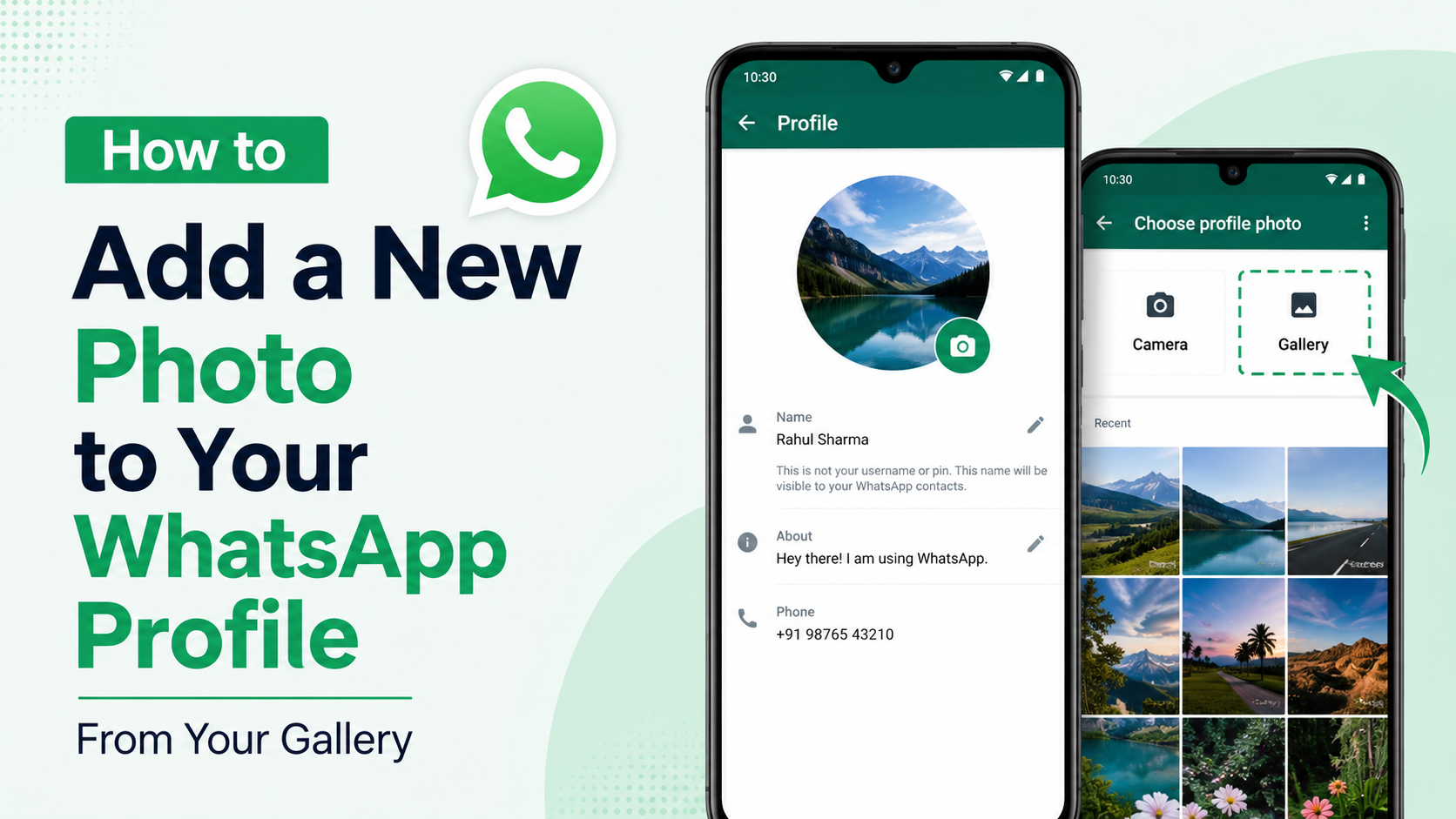 How to Add a New Photo to Your WhatsApp Profile From Your Gallery