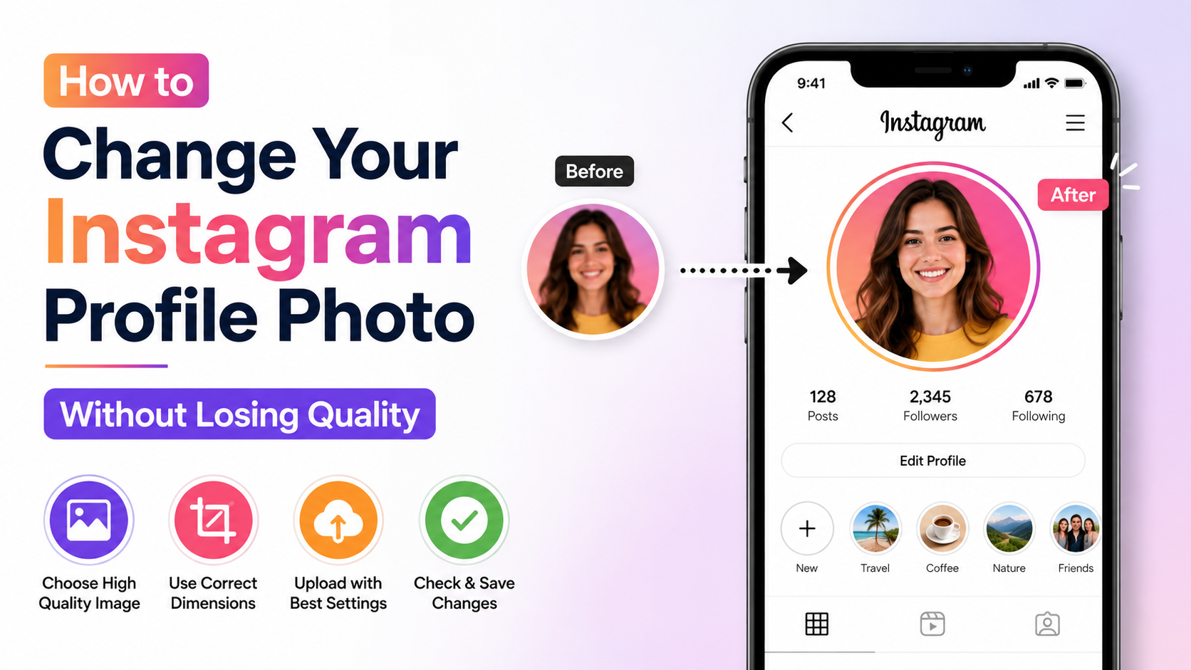 How to Change Your Instagram Profile Photo Without Losing Quality