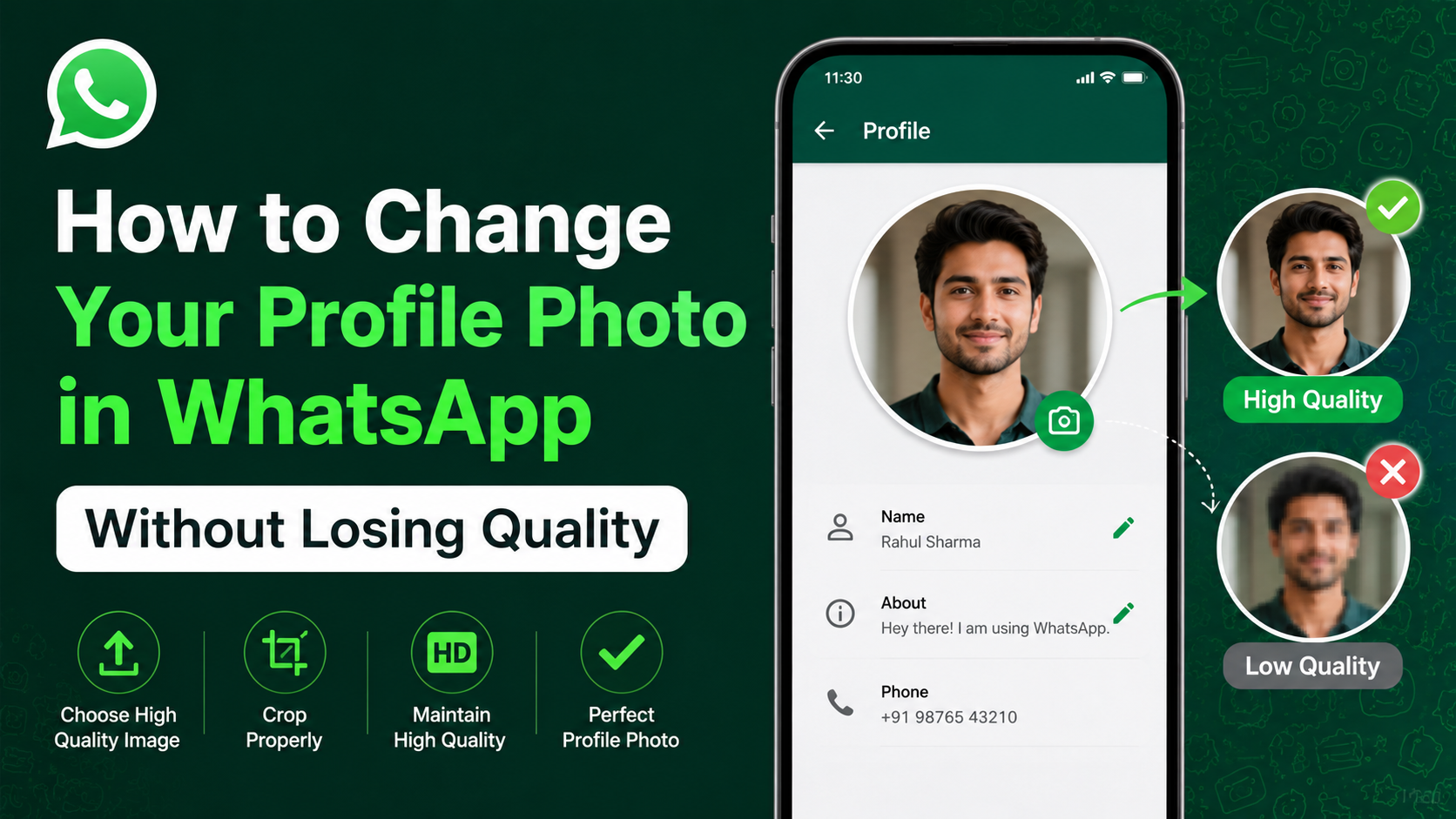 How to Change Your Profile Photo in WhatsApp Without Losing Quality