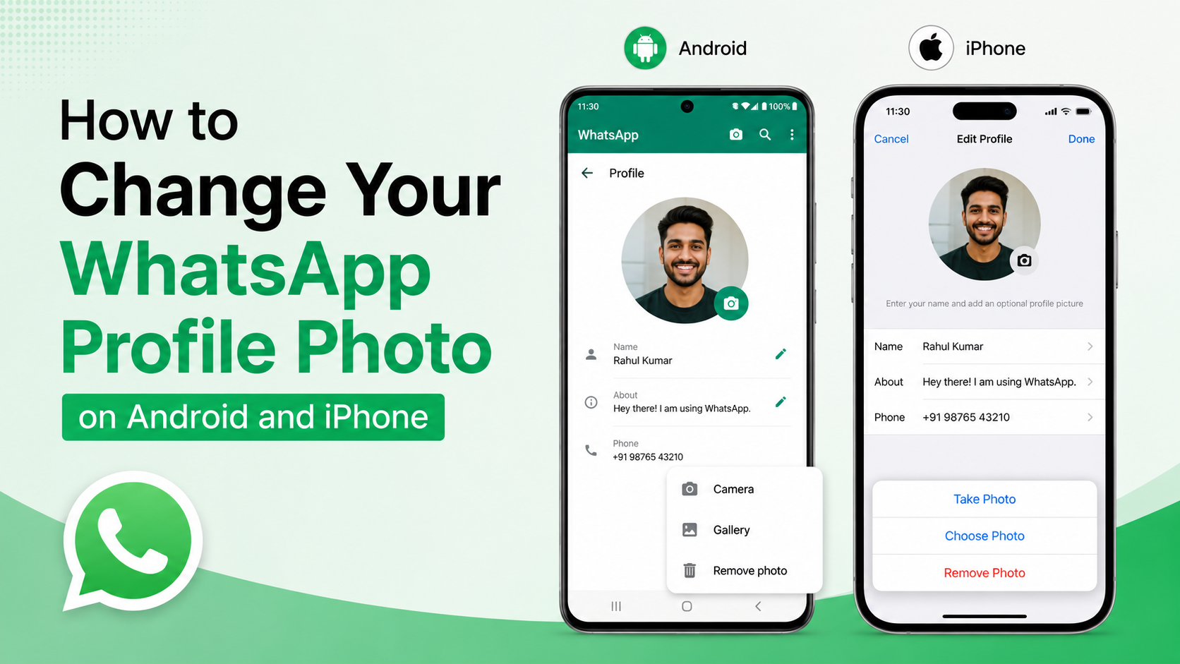 How to Change Your WhatsApp Profile Photo on Android and iPhone