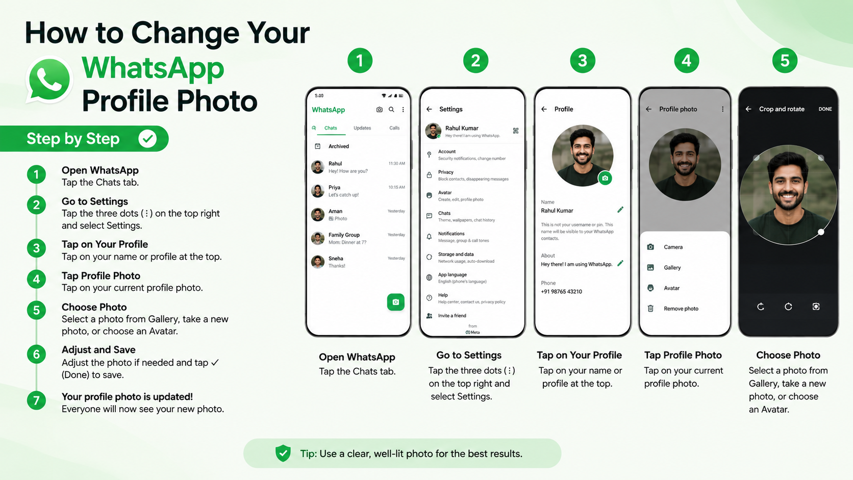 How to Change Your WhatsApp Profile Photo Step by Step