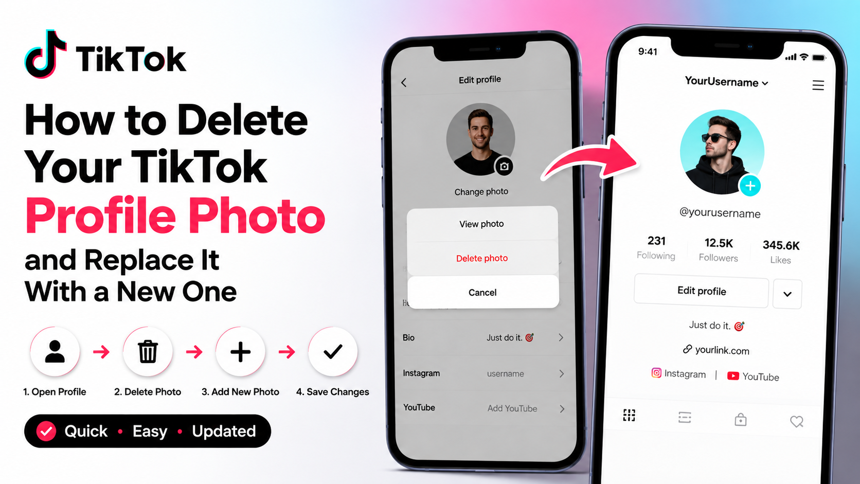 How to Delete Your TikTok Profile Photo and Replace It With a New One