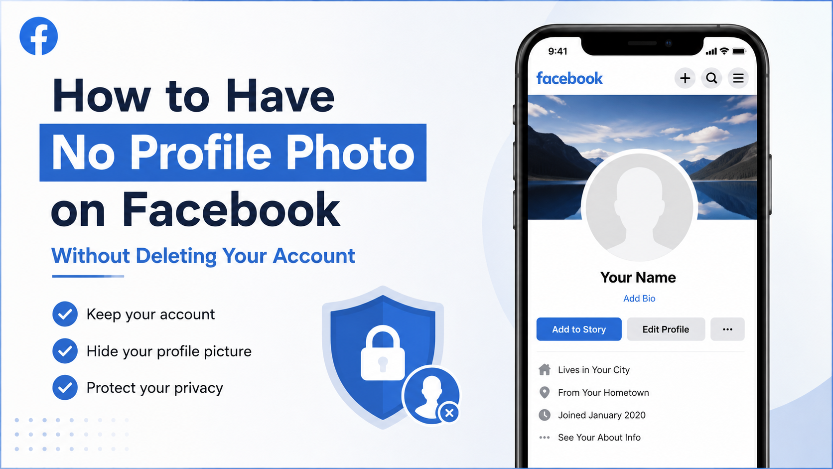 How to Have No Profile Photo on Facebook Without Deleting Your Account