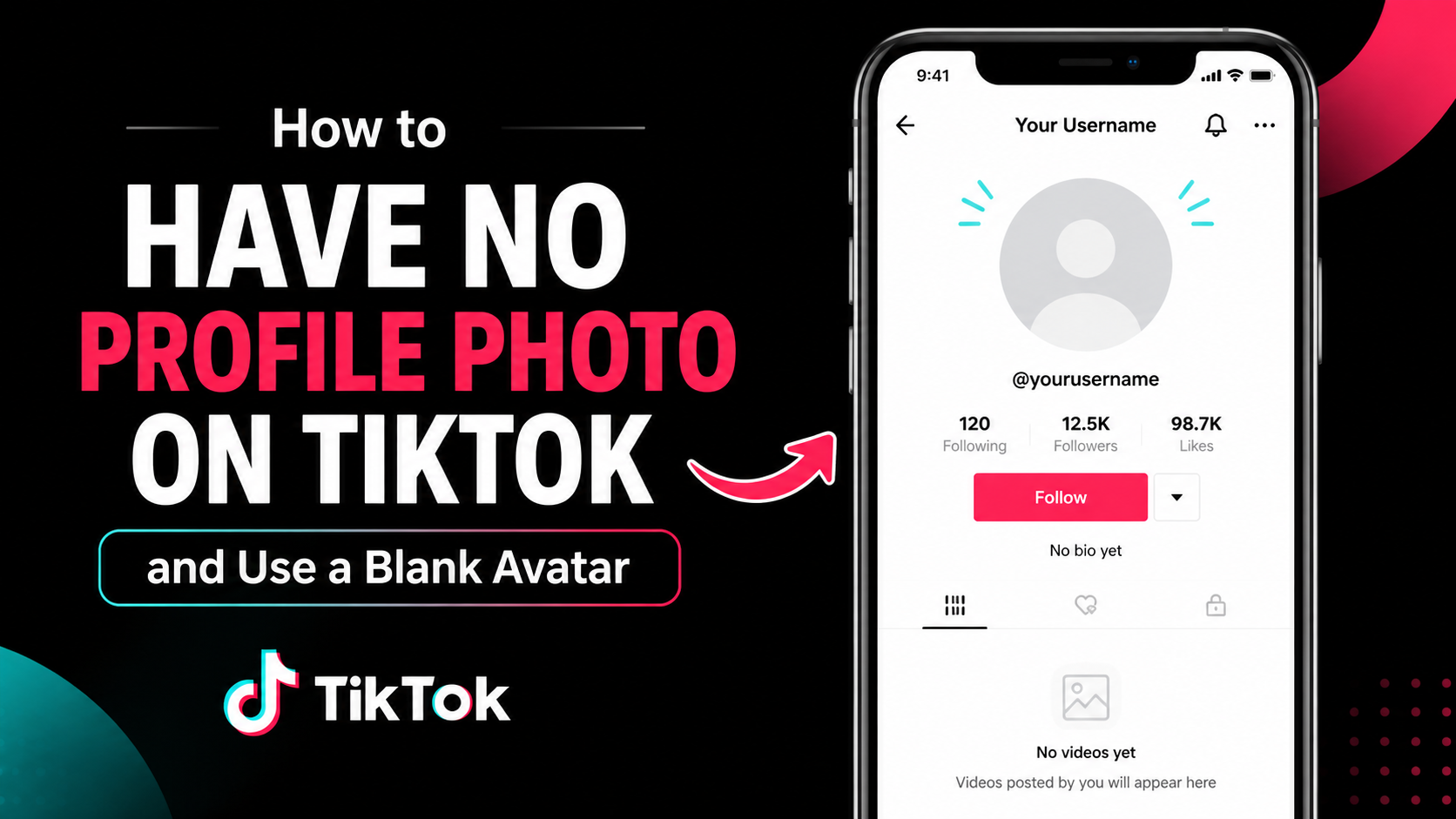 How to Have No Profile Photo on TikTok and Use a Blank Avatar