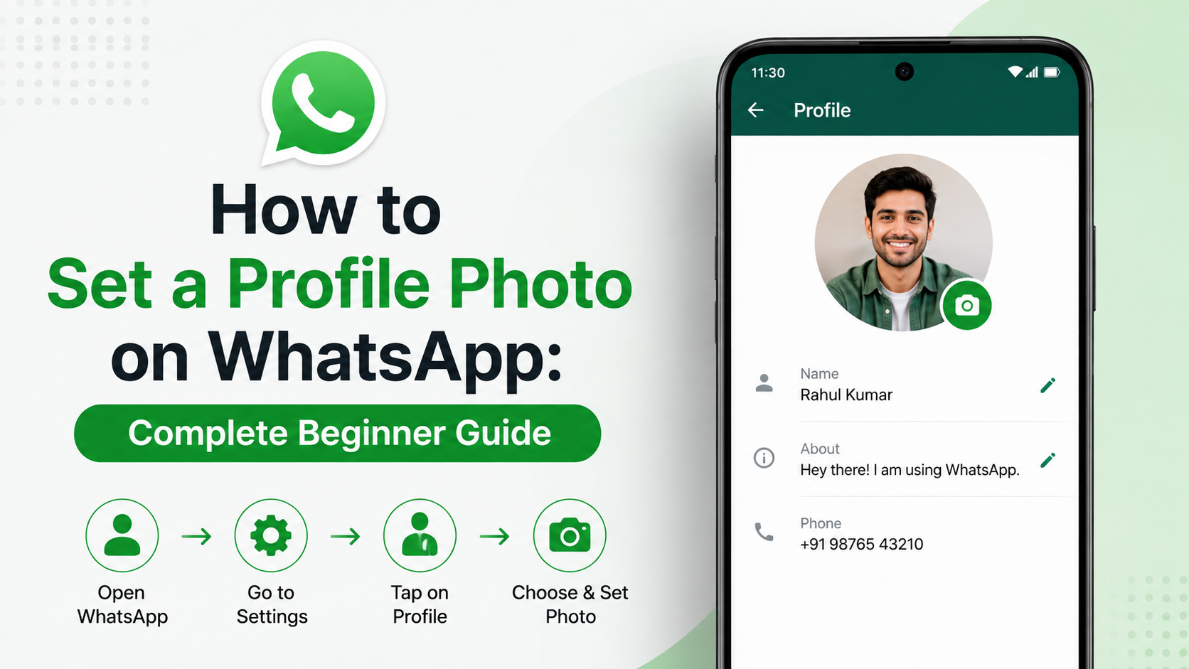 How to Set a Profile Photo on WhatsApp: Complete Beginner Guide