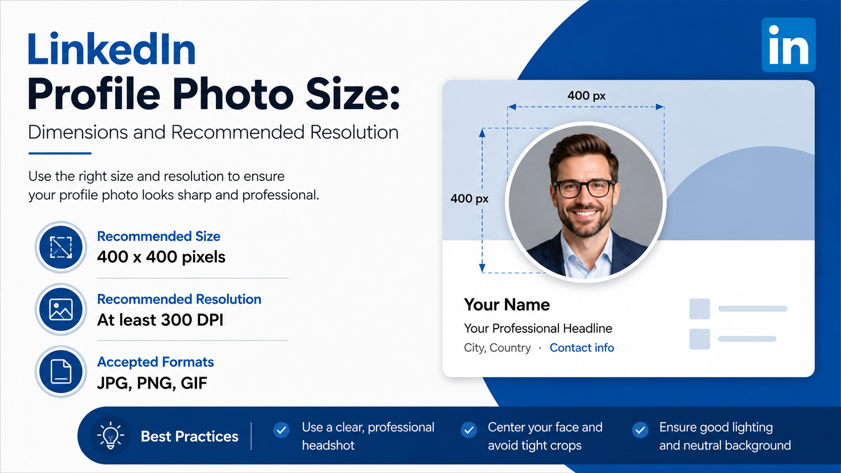 LinkedIn Profile Photo Size: Dimensions and Recommended Resolution