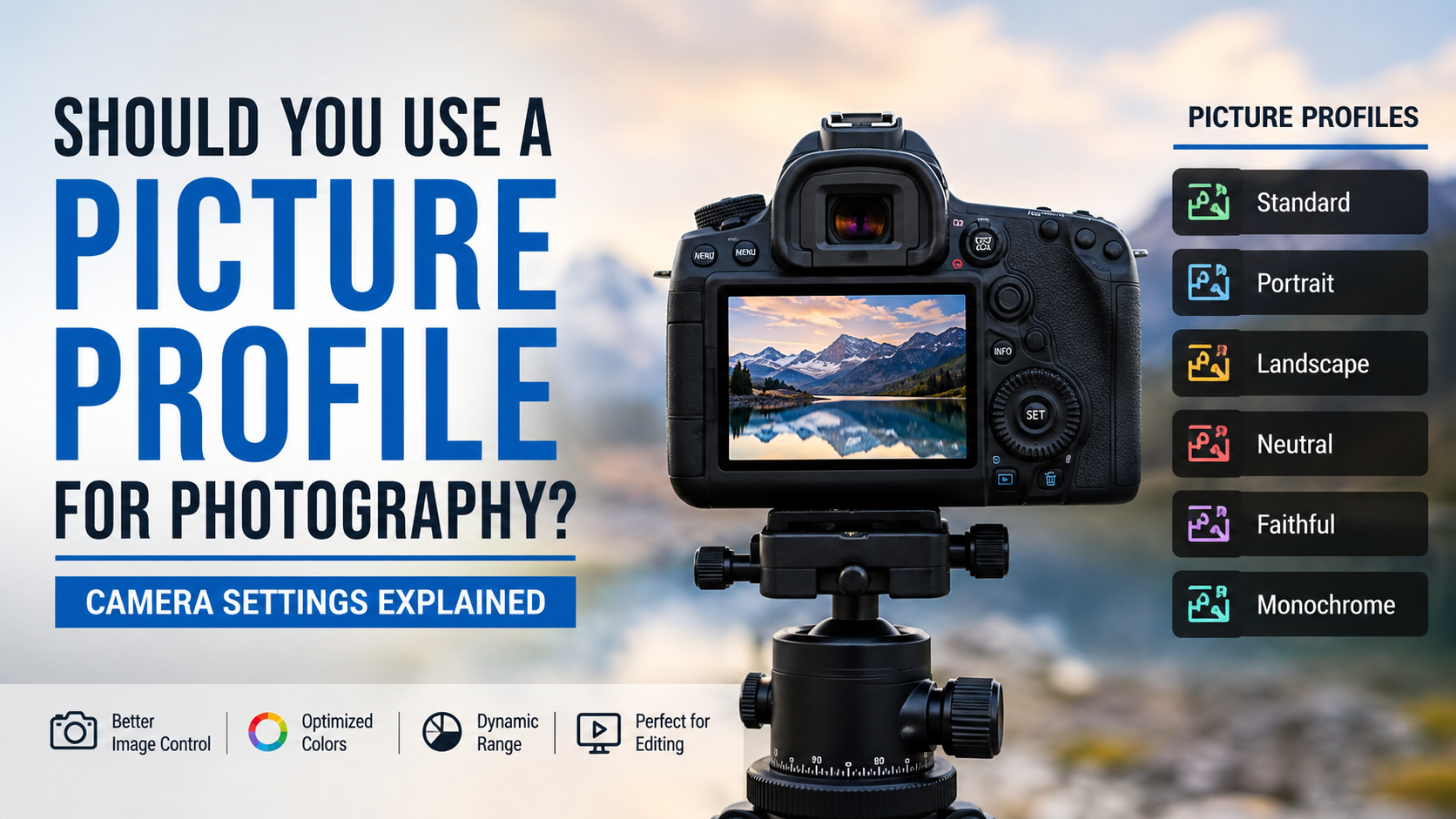 Should You Use a Picture Profile for Photography? Camera Settings Explained