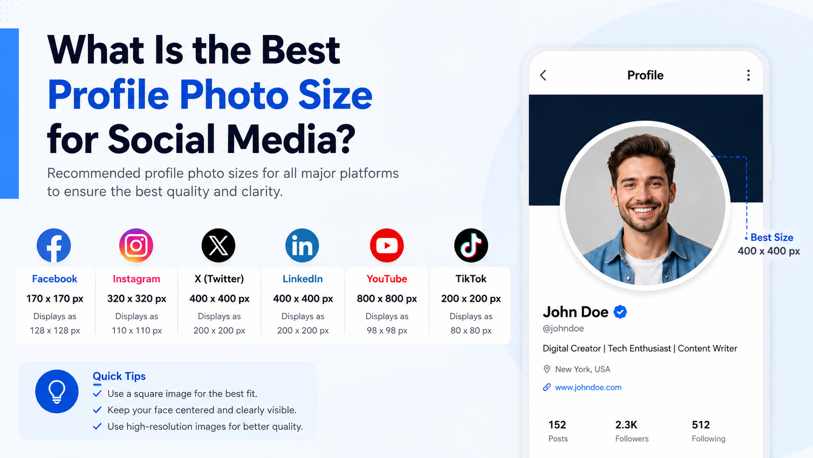 What Is the Best Profile Photo Size for Social Media?