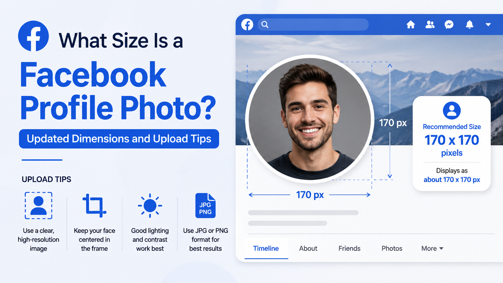 What Size Is a Facebook Profile Photo? Updated Dimensions and Upload Tips