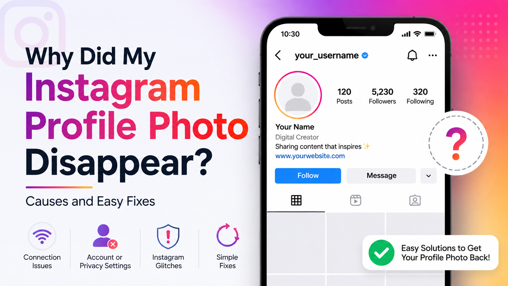 Why Did My Instagram Profile Photo Disappear? Causes and Easy Fixes