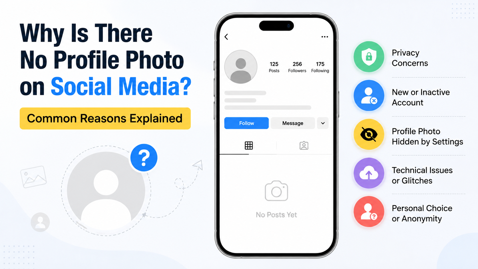 Why Is There No Profile Photo on Social Media? Common Reasons Explained