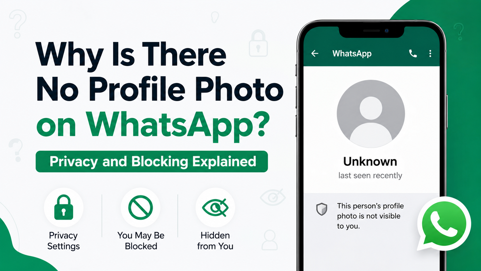Why Is There No Profile Photo on WhatsApp? Privacy and Blocking Explained