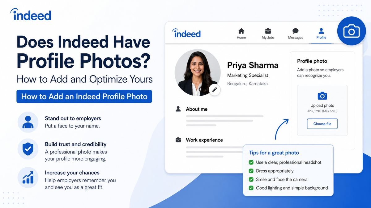 How to Add an Indeed Profile Photo