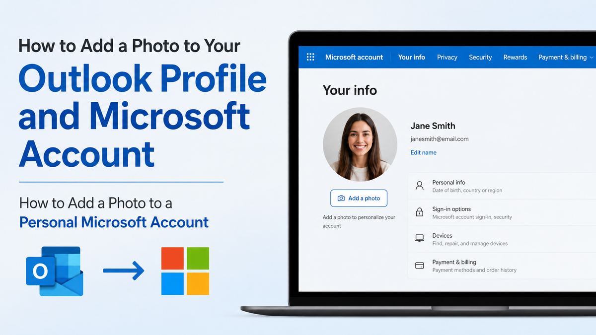 How to Add a Photo to a Personal Microsoft Account