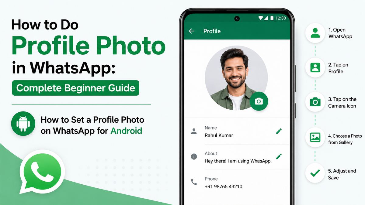 How to Set a Profile Photo on WhatsApp for Android