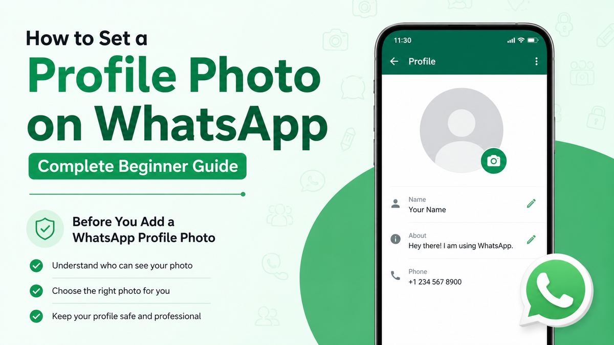 Before You Add a WhatsApp Profile Photo