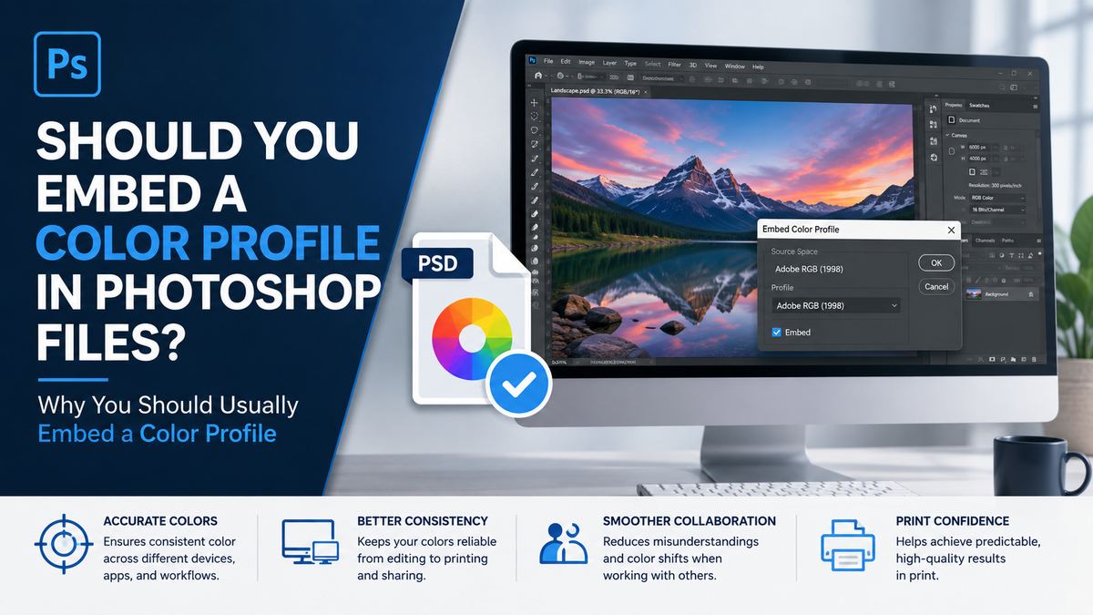 Why You Should Usually Embed a Color Profile in Photoshop