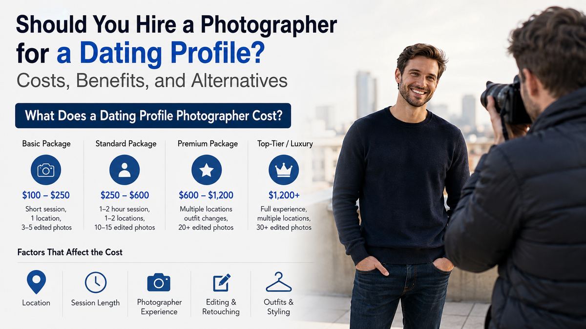 What Does a Dating Profile Photographer Cost?