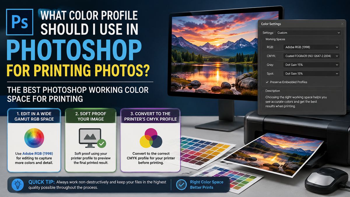 The Best Photoshop Working Color Space for Printing