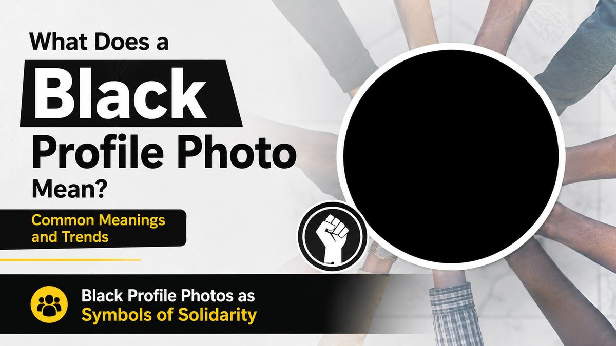 Black Profile Photos as Symbols of Solidarity