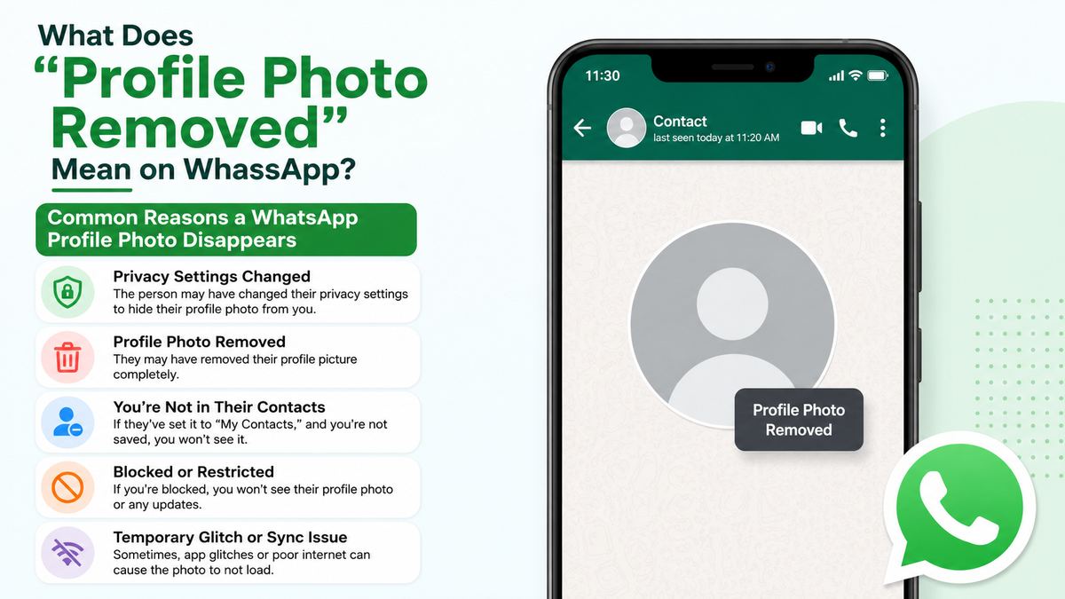 Common Reasons a WhatsApp Profile Photo Disappears
