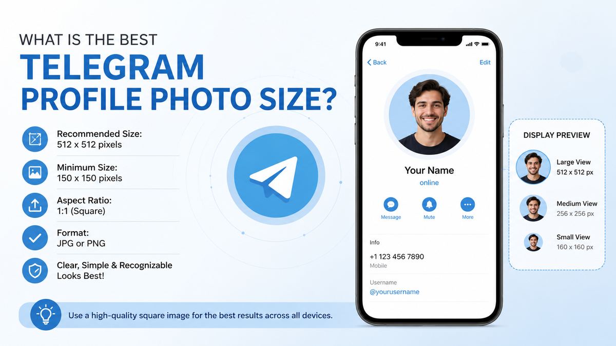 What Is the Best Telegram Profile Photo Size?
