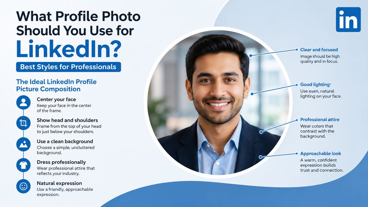 The Ideal LinkedIn Profile Picture Composition