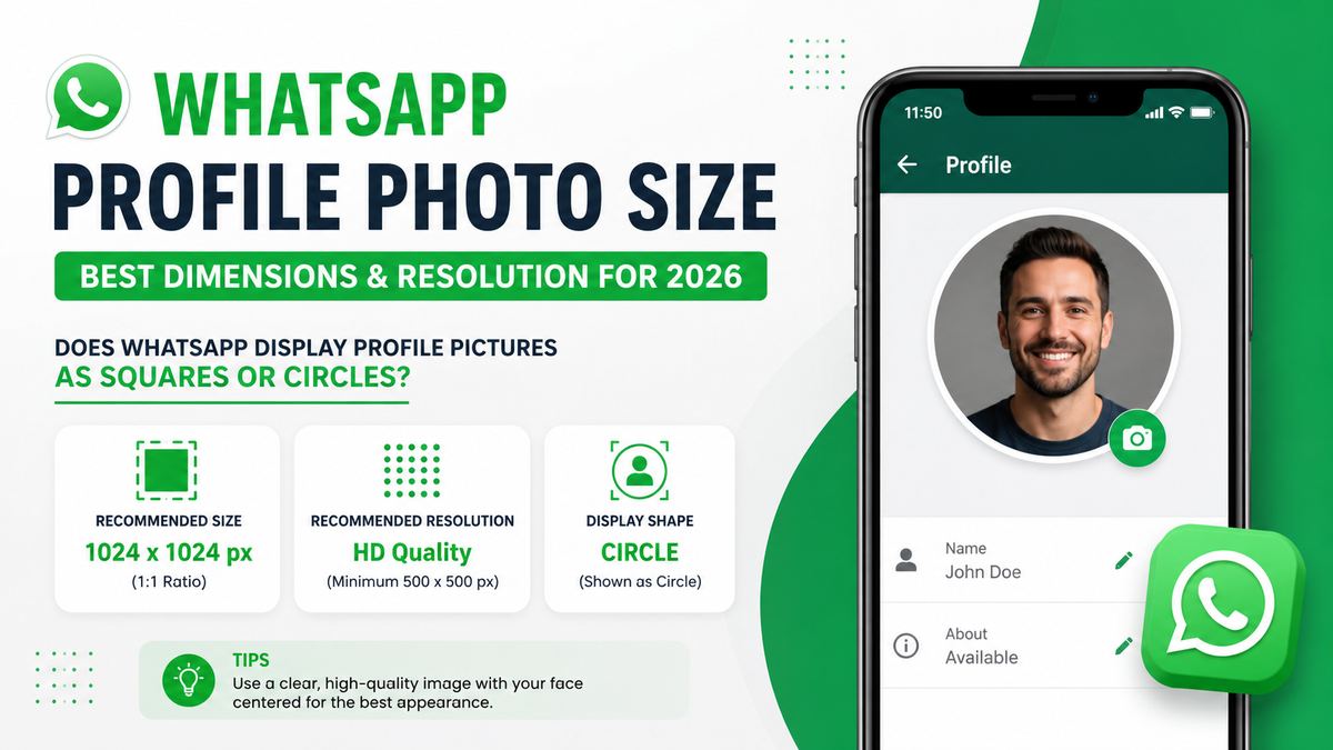 Does WhatsApp Display Profile Pictures as Squares or Circles?