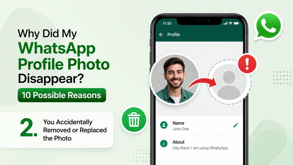 2. You Accidentally Removed or Replaced the Photo