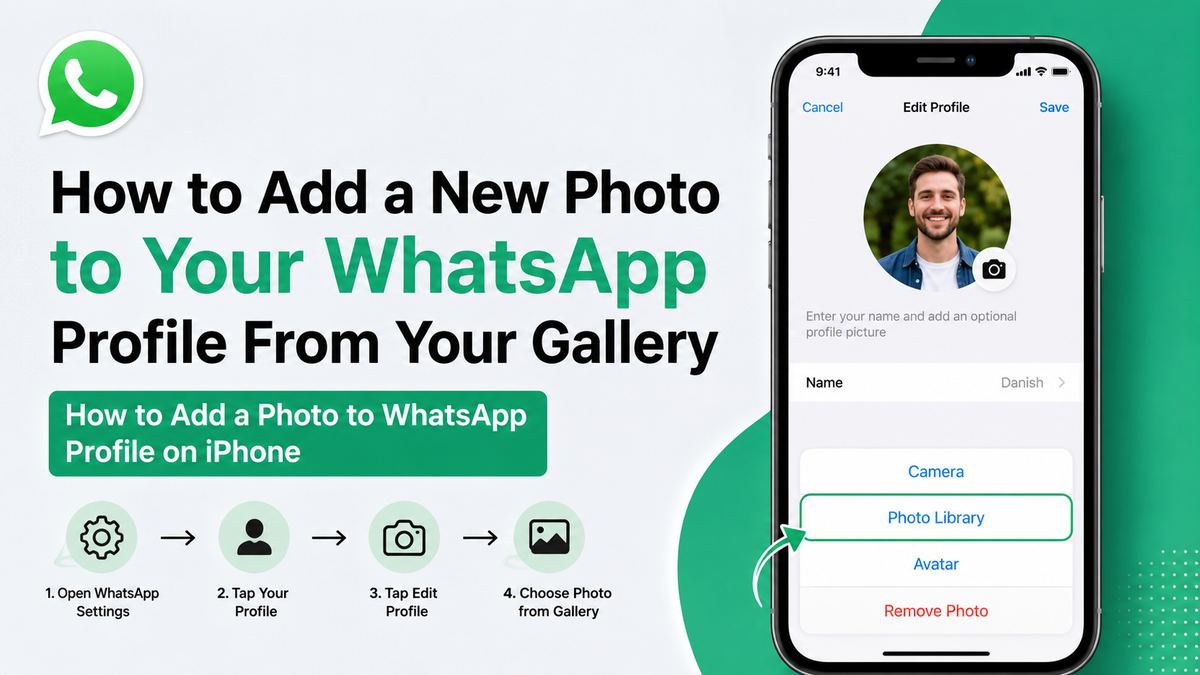How to Add a Photo to WhatsApp Profile on iPhone