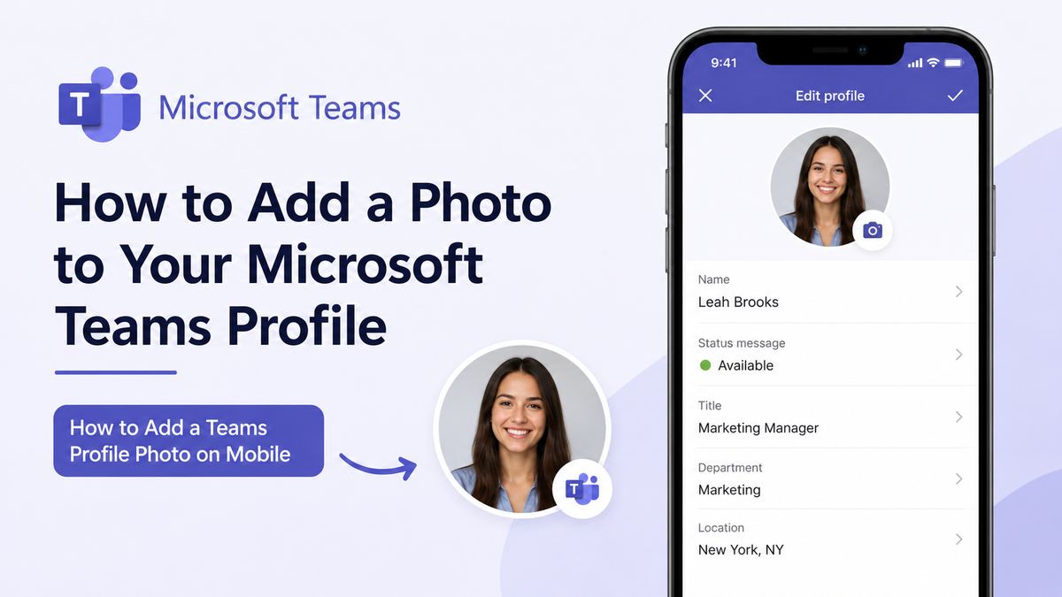 How to Add a Teams Profile Photo on Mobile