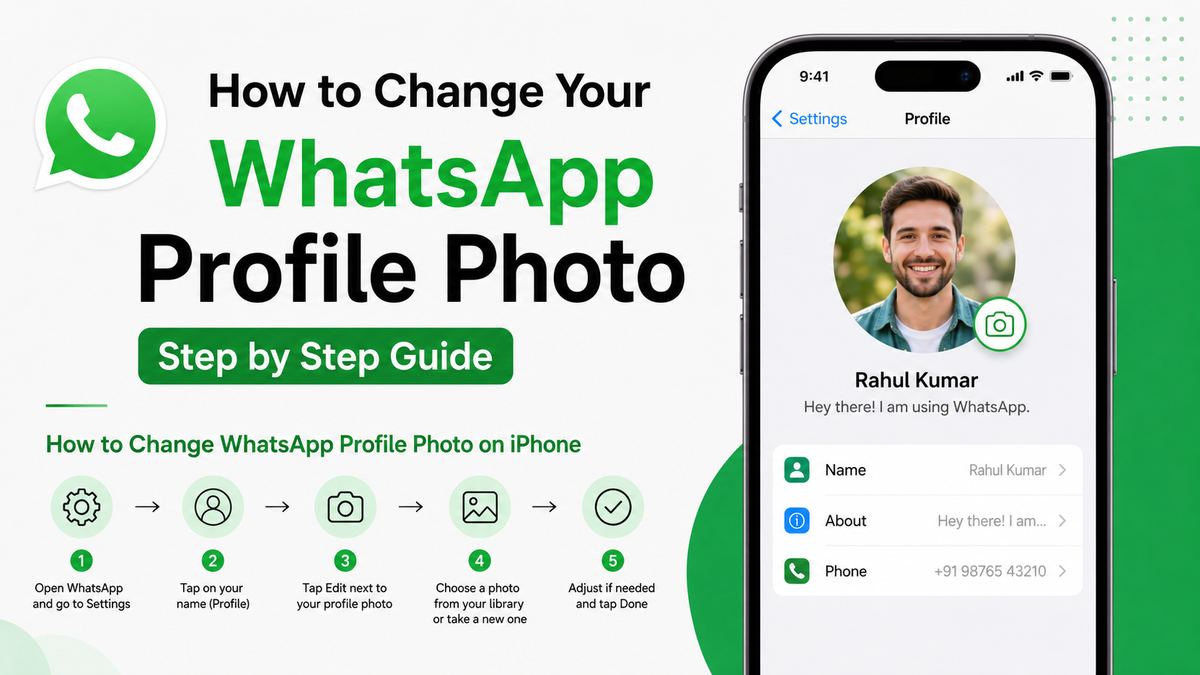 How to Change WhatsApp Profile Photo on iPhone