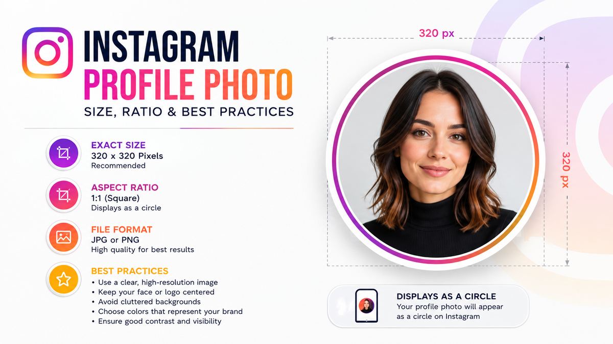 How to Create a Professional Instagram Profile Photo