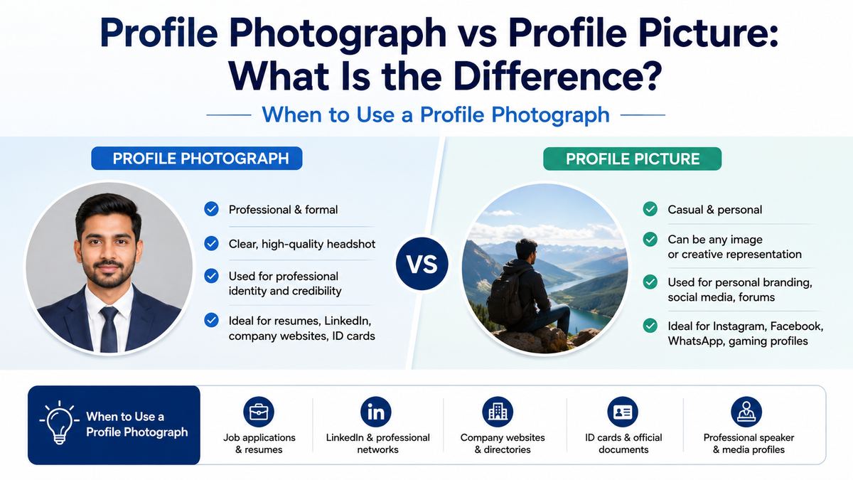 When to Use a Profile Photograph