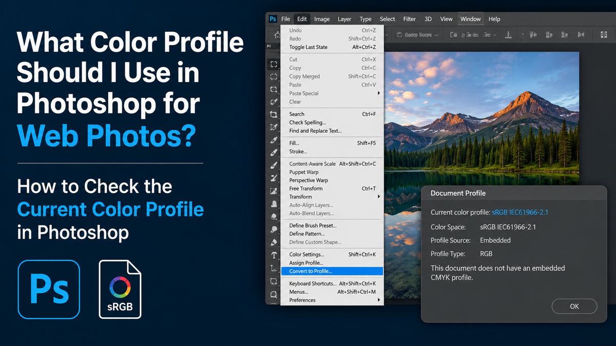 How to Check the Current Color Profile in Photoshop