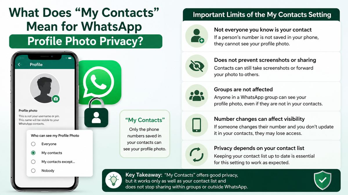 Important Limits of the My Contacts Setting