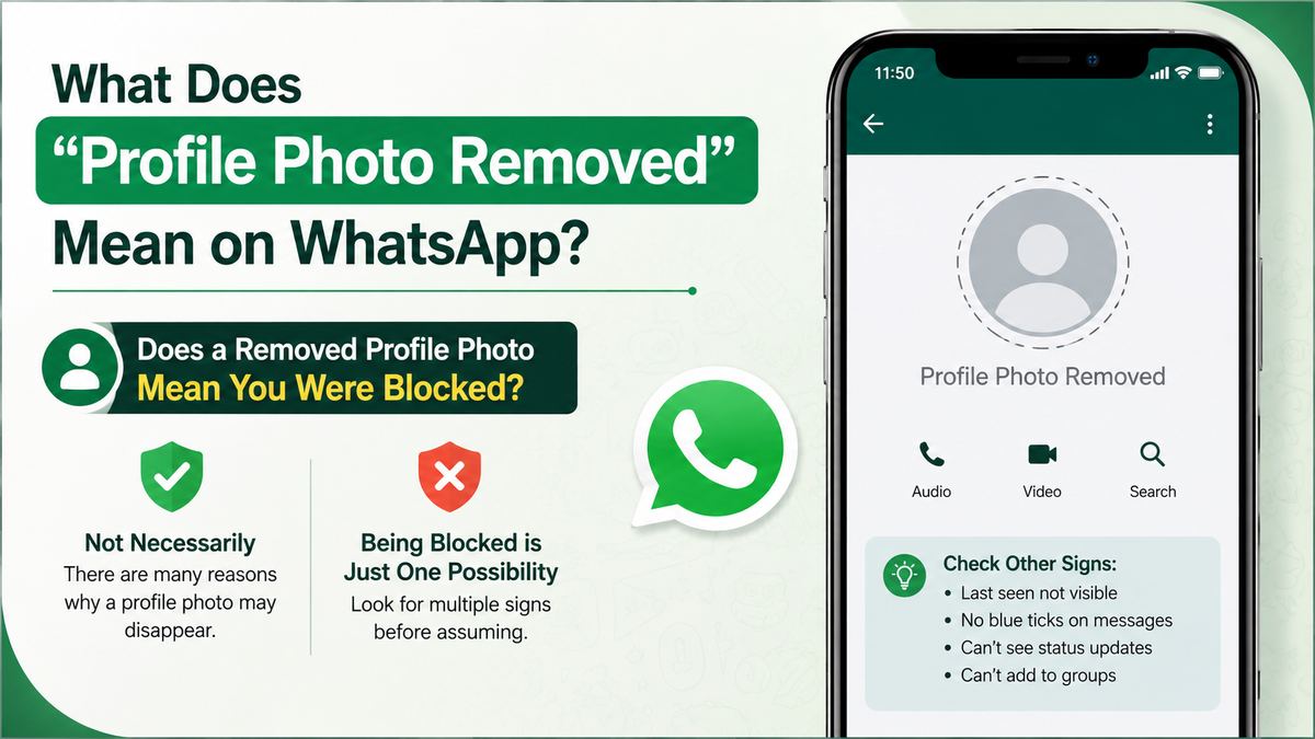 Does a Removed Profile Photo Mean You Were Blocked?