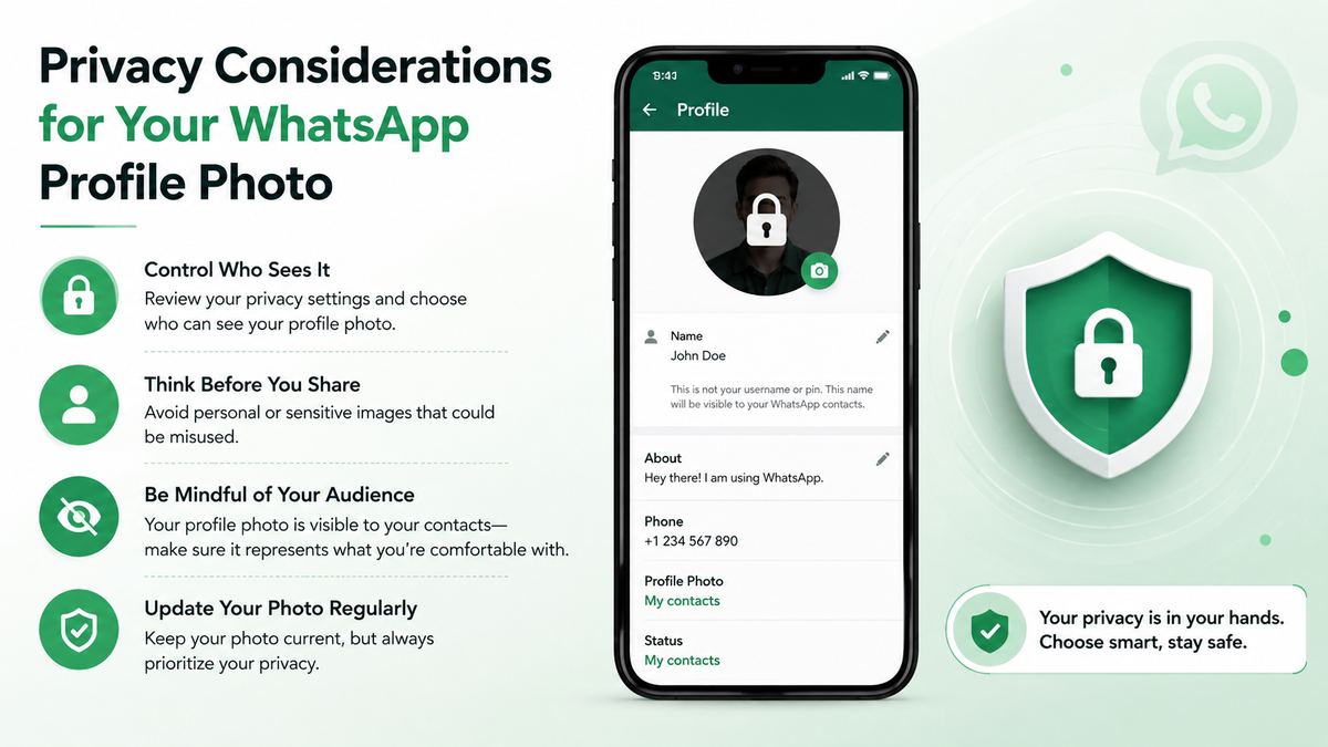 Privacy Considerations for Your WhatsApp Profile Photo