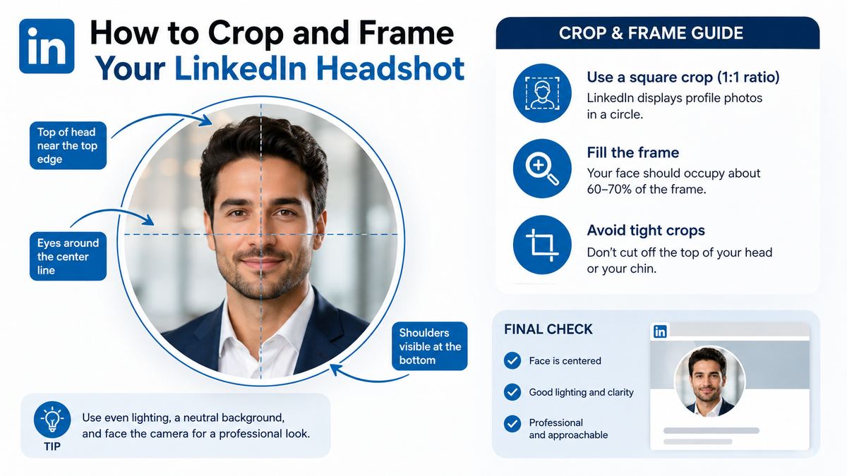 How to Crop and Frame Your LinkedIn Headshot