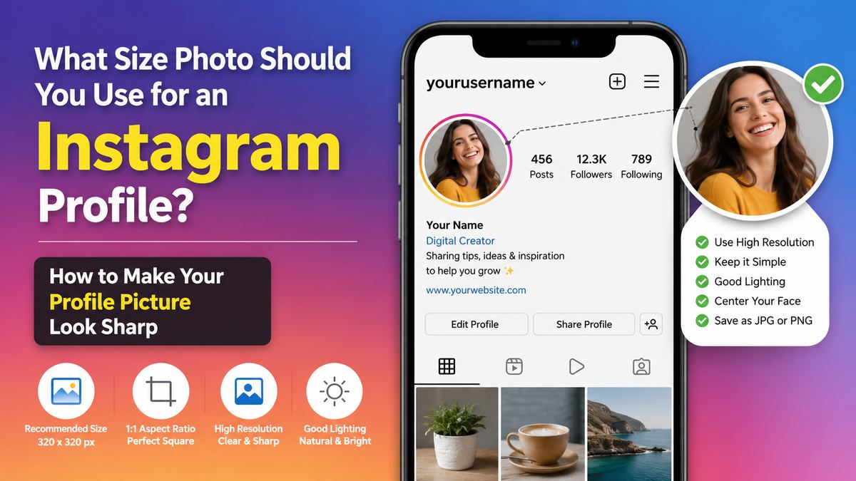 How to Make Your Profile Picture Look Sharp