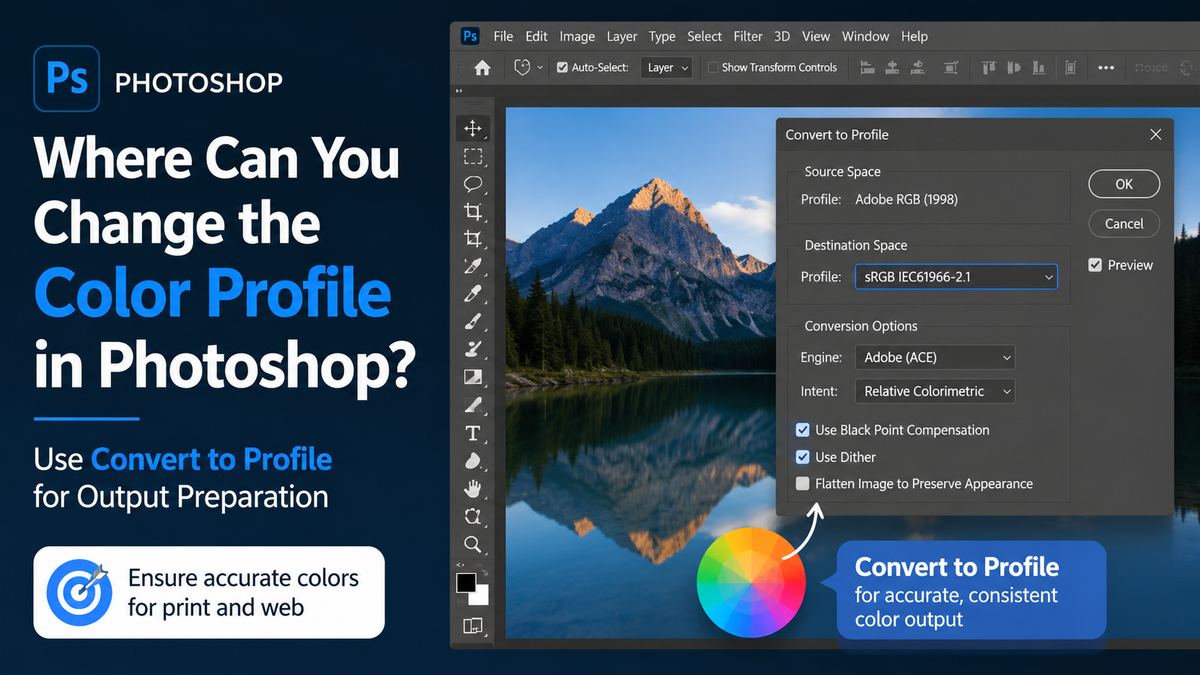 Use Convert to Profile for Output Preparation