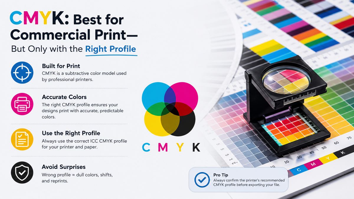 CMYK: Best for Commercial Print—But Only with the Right Profile